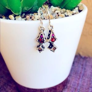 Patricia Locke Vintage Drop Earrings Multi Color